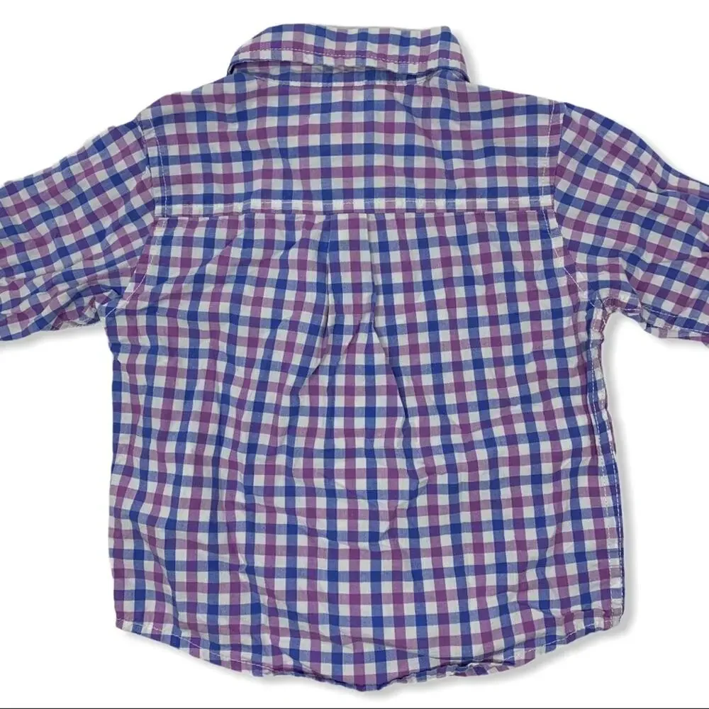 Gymboree Dressed Up collection purple blue plaid‎